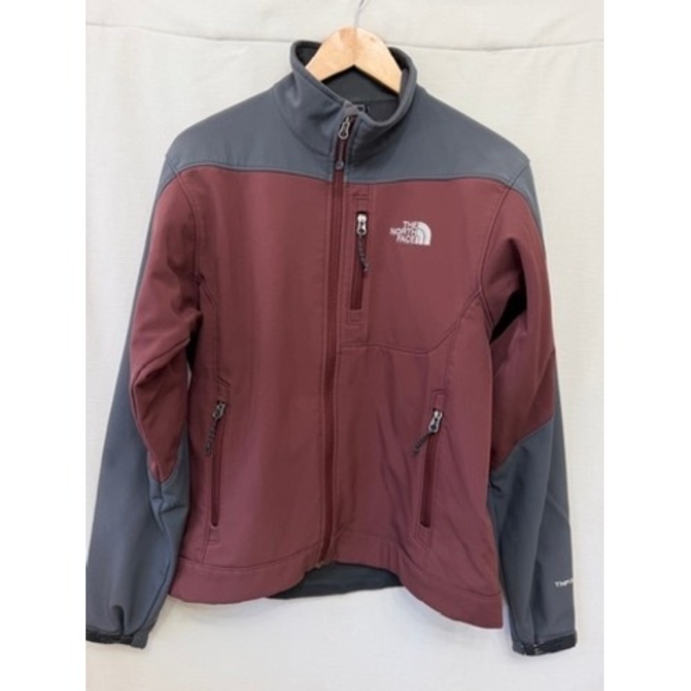 The North Face Apex Bionic Softshell Jacket Maroon Gray Hiking Women's